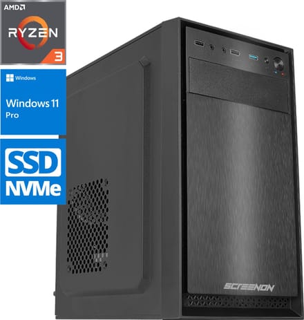 ScreenON - Works - Ryzen 3 - 1TB SSD - Radeon RX Vega 8 - OfficePC.V10241 + WiFi & Bluetooth