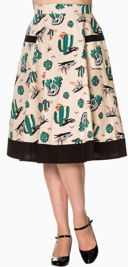 Banned - LOST AND FOUND Lange rok - XS - Bruin