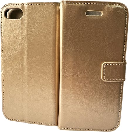 Bookcase Geschikt voor: iPhone 6 Plus / iPhone 6S Plus - Goud - portemonnee hoesje