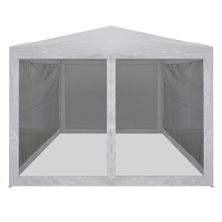vidaXL - Partytent - met - 4 - mesh - zijwanden - 4x3 - m