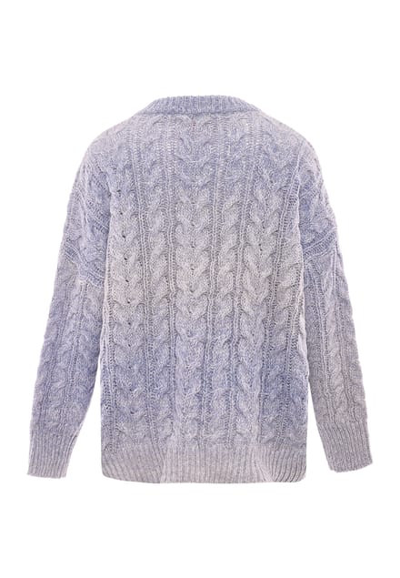 Mymo Jumper Dames Blauw wol wit