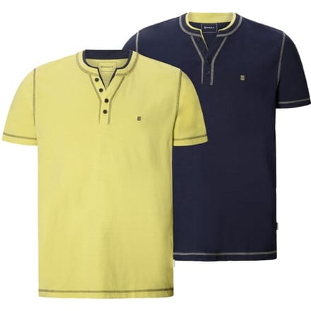 Babista herren T-Shirts, Set Van 2 - 72/74 - donkerblauw - Plus Size