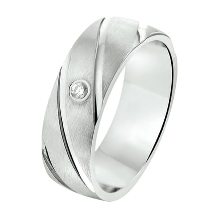 Zilver Gerhodineerde Ring A209 - 6 1315434 17.50 mm (55)