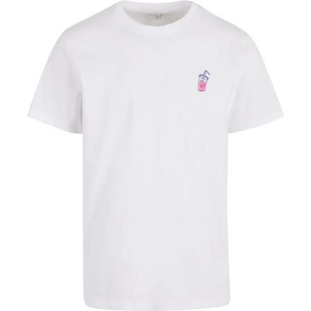 Mister Tee - Good Vibes Drink EMB Heren Tshirt - S - Wit