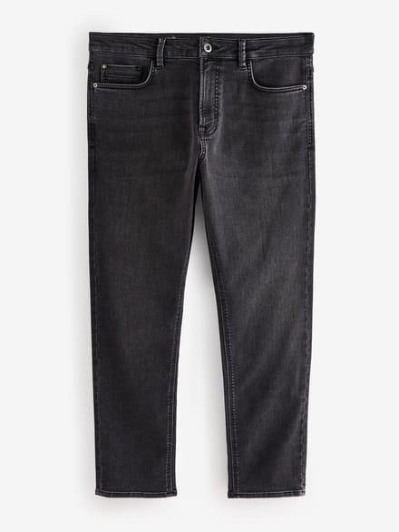 Next - Heren - Comfortabele slim-fit stretchjeans - Zwart