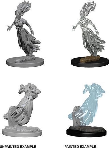 D&D Unpainted Minis Ghosts