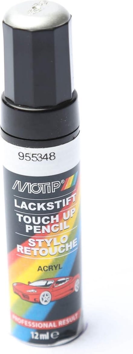Motip 955348 - Auto lakstift - Zilver Metallic - 12 ml