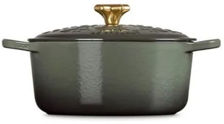 Le Creuset Braadpan Kerstboom Relief Thyme 24 cm