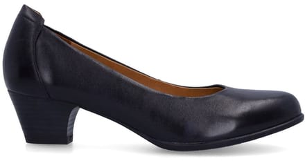 No Stress - Dames - Zwarte leren pumps - Maat 37