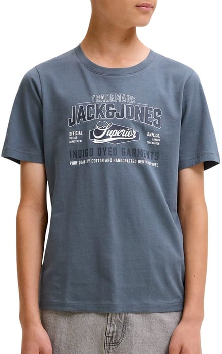 Jack & Jones Logo SS 2 Col Shirt Junior - Maat 128