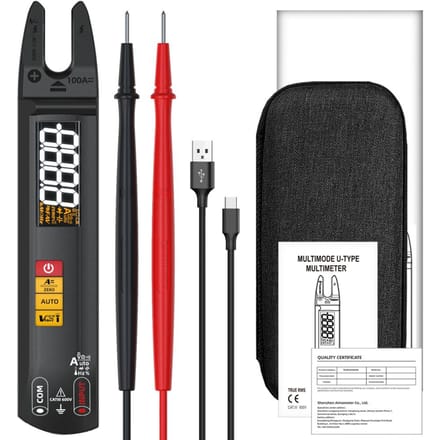 3in1 draagbare digitale multimeter stroomtang elektrische testpen handheld LCD-kleurendisplay veelkleurig