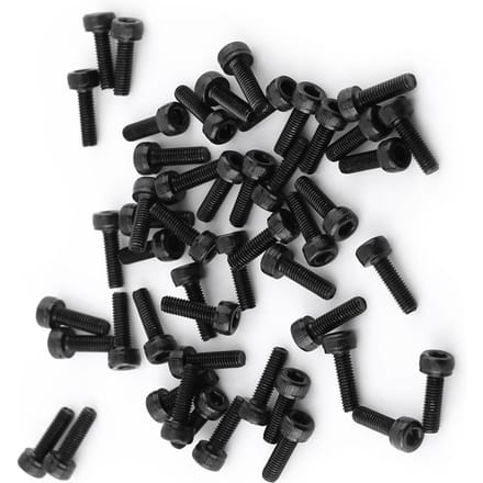 M3 Zwarte Zeskantkop Schroefbout Set (M3*12mm,Volledig Geschroefd,50 stuks)