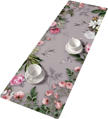 Bertoni - Tafelloper / Tafelkleed - Vilt - 115x40cm - Melanie Grey