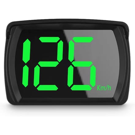 Y03 GPS Digitale Snelheidsmeter Auto HUD Head Up LCD Display Groot Lettertype KMH MPH Snelheid Testen Herinnering Meter voor alle Auto gray