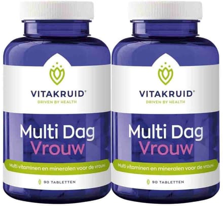 Vitakruid Multi Dag Vrouw - 2 x 90 tabletten - Voordeelverpakking