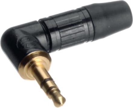 Neutrik NTP3RCB 3,5mm Jack (m) connector - metaal / haaks - 3-polig / stereo