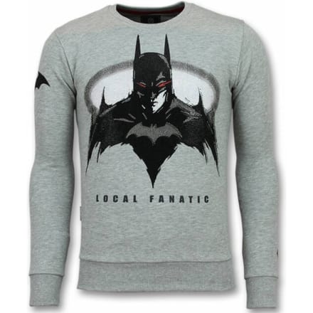 Batman Trui - Batman Heren Sweater - Truien Mannen - Grijs