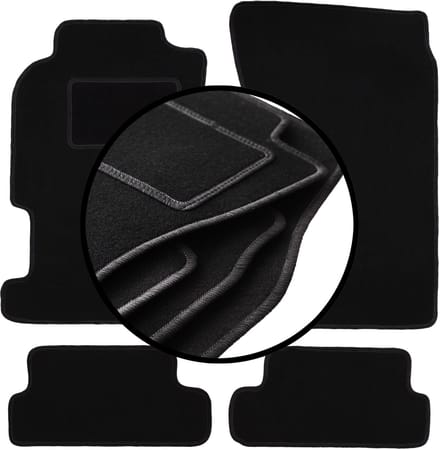 Complete set veloursmatten voor: Honda CRX DelSol coupé, cabrio (1992-1997)