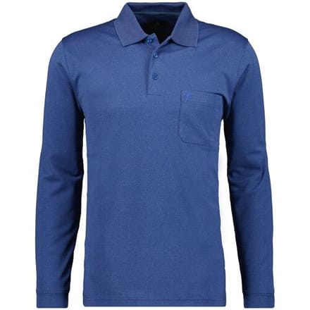 Ragman Polo Softknit Easy Care Mini Jacquard Design Royal Blue / male