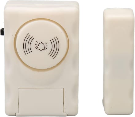 Alarm Deur Sensor - Magnetisch Alarm - Inbraak Preventie - 105 Decibel Geluid - Compact Formaat - Wit