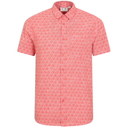 Mountain Warehouse Heren Preston Illustratie Bladeren Shirt (Koraal)