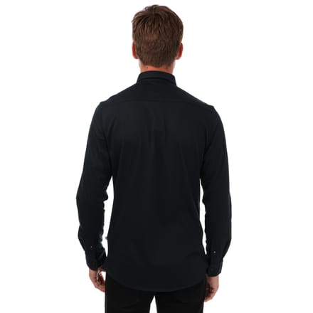Ted Baker Marros overhemd met lange mouwen voor heren, marineblauw