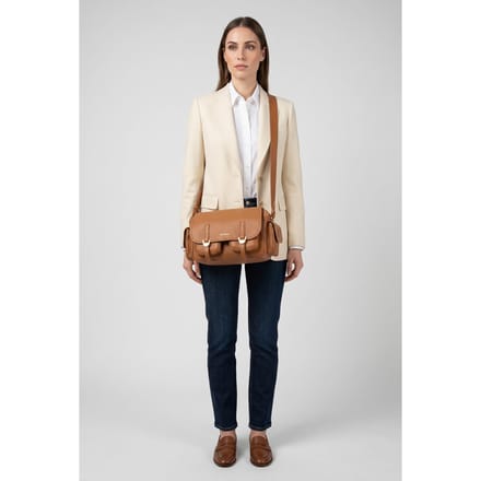Coccinelle campus Cuir Maat: OS | Schoudertassen Outlet | Dames | Bruin