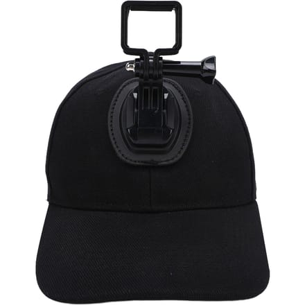 Baseballpet met Bevestigingsbeugel voor Actiecamera Geschikt voor Pocket 3 Sportcamera Hoed Lichtgewicht Brede Compatibiliteit Zwart Black black