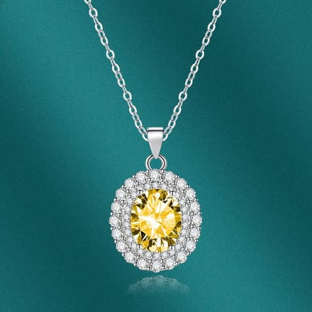 POMOiii ovale hanger ketting meerdere kleuren mode bruiloft verlovingssieraden