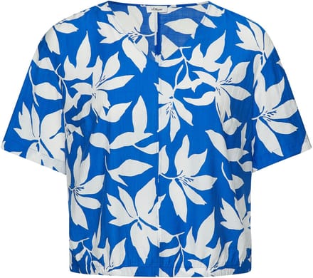 s.Oliver - female - Gestructureerde blouse in O-vorm