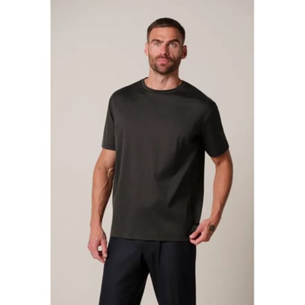 Profuomo Ppxt30002h t-shirt crew neck short sleeve dark brown