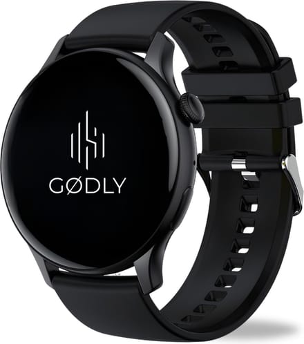 GØDLY Amoled Smartwatch - Sporthorloge - Horloge Dames & Heren - Bluetooth - GPS - zwart