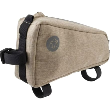 AGU Venture Top Tube Bag - Frametas - 0.7L - Beige - Fietszak - Waterafstotend - 3M Reflectie - Gerecycled Polyester - Met Ã©Ã©n hand te openen - Mesh binnenvakjes