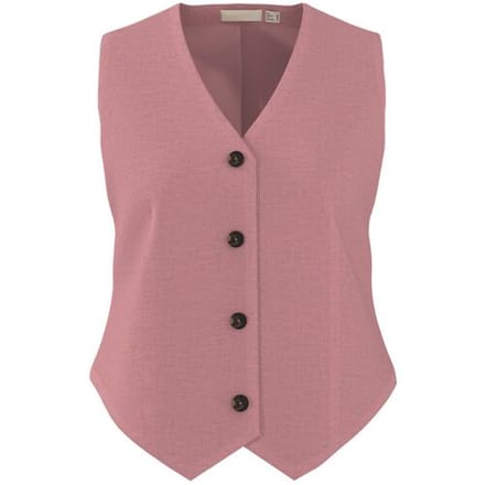 ESMARA Dames gilet met linnen (Lichtroze, 38)
