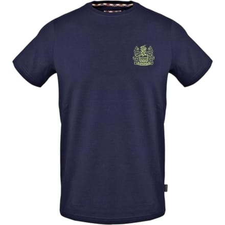 Aquascutum Heren Jersey Crew Hals T-shirt (Marine)