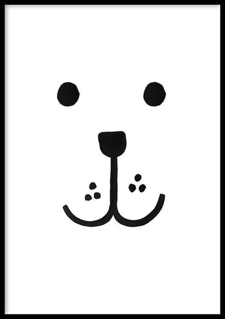 Poster IJsbeer - 30x40 cm - Dieren Poster - WALLLL