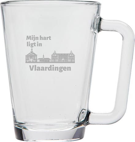 Gegraveerde theeglas 26cl Vlaardingen