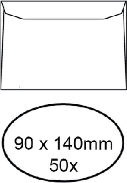 Envelop quantore visitekrt 90x140 95gr wt | 20 stuks