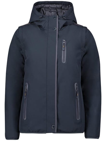 Keerbare gewatteerde 4-in-1-jas Van Betty Barclay blauw