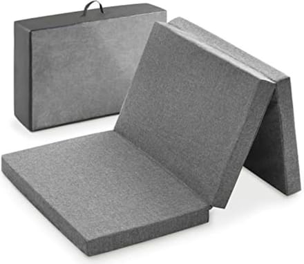 Schuimmatras - Campingmatras - 60 x 120 cm / Hoogte 6 cm - Gemêleerd Grijs