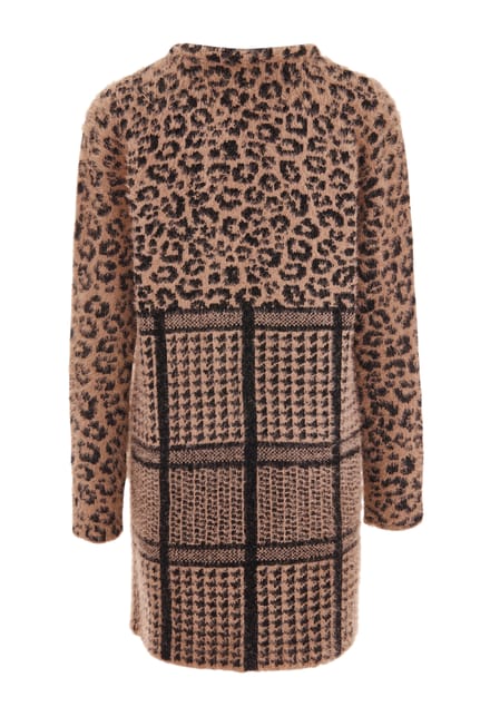 Faina Vest Dames Donker roze zwart