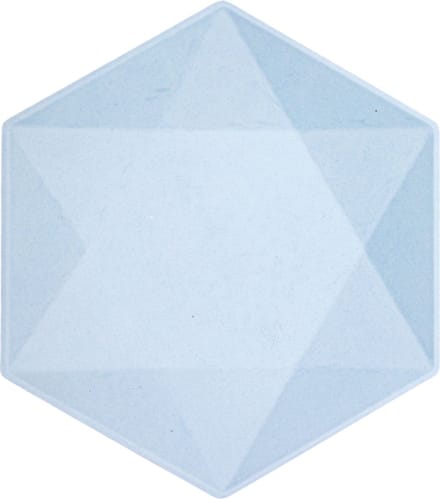 Lichtblauw Hexagon - Large