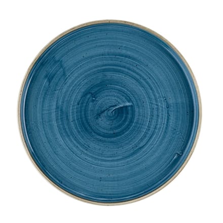 Churchill Stonecast Java Blue Bord Met Opstaande Rand 25.9cm (6 stuks)