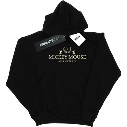 Disney Heren Mickey Mouse Authentic Hoodie (Zwart)