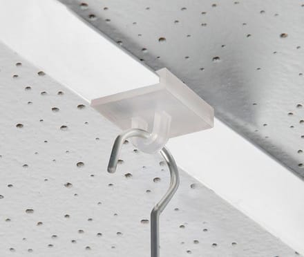 10 stuks - Houder voor systeemplafond / Transparante Plafondclip / Klem - type PH-12
