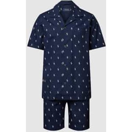 Pyjama met all-over logomotief, model 'WOVEN'