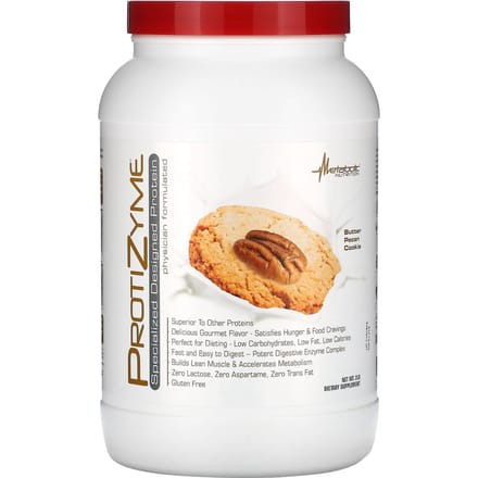 Metabolic Nutrition, Protizyme, Protéine Expertement Conçue, Biscuits Pécans Beurre, 2 lb.