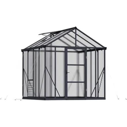 Canopia Tuinkas Glory 8x8 - Polycarbonaat 10mm - Grijs - 253x244x269cm