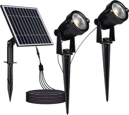 V-TAC VT-11031 Solar Spike Light - IP65 Waterdicht - Zwart - 90x2 Lumen - 3000K