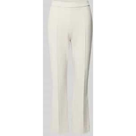 Flared stoffen broek met verkort model, model 'MACY'